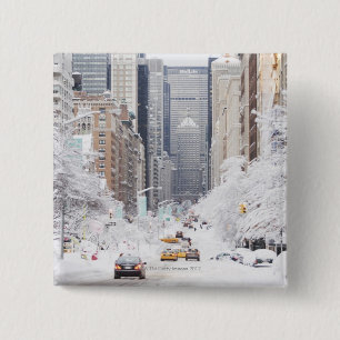 Park Avenue Vierkante Button 5,1 Cm