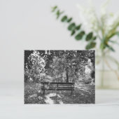 Park bank briefkaart (Staand voorkant)