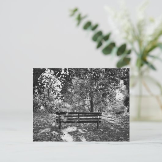 Park bank briefkaart (Staand voorkant)