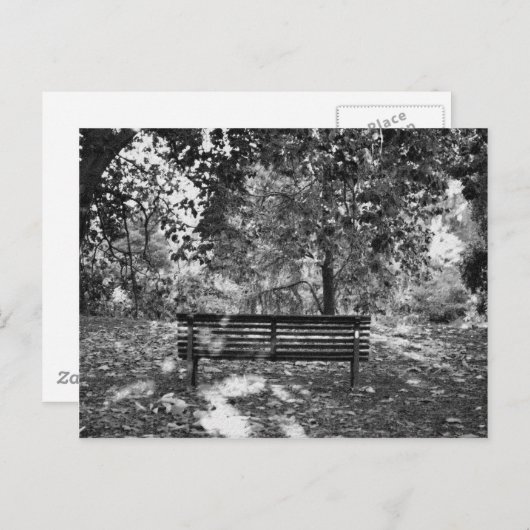 Park bank briefkaart (Voorkant / Achterkant)