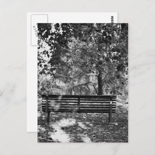 Park bank briefkaart (Voorkant / Achterkant)