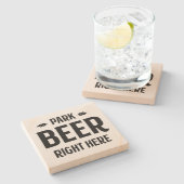 Park Beer direct hier - Steen Onderzetter (Zijkant)
