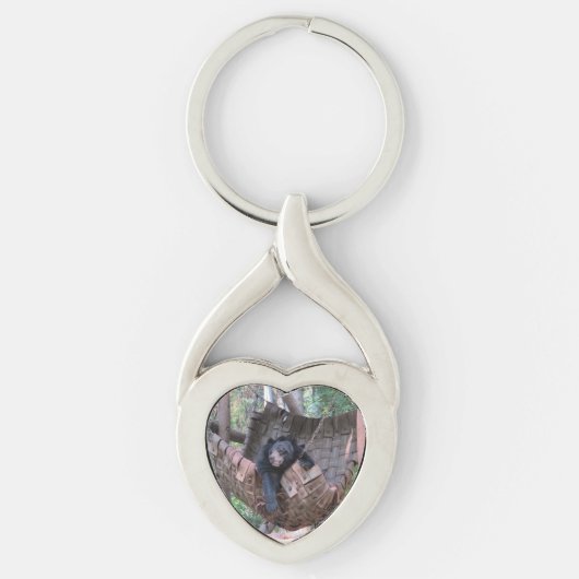 Park Beer Hangmat Ontspan Vrede Liefde Bestemming Sleutelhanger (Voorkant)