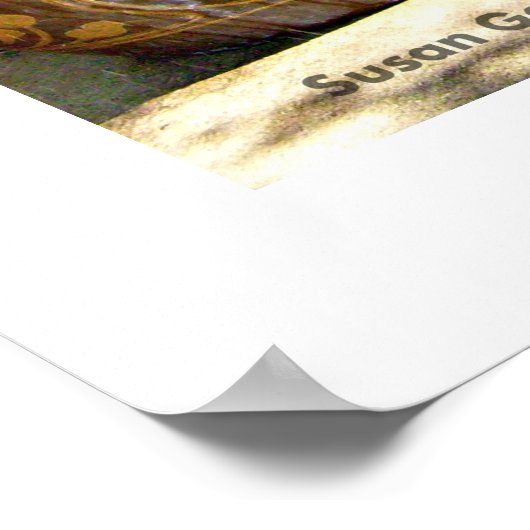 Park Bench Garden Poster (Hoek)