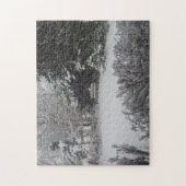 Park Bench in Fresh Snow Legpuzzel (Verticaal)