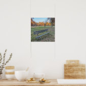 Park Bench in het Poster van het najaar (Keuken)