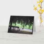 Park Bench Kaart (Gele Bloem)