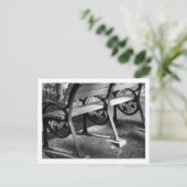 Park Bench met Ginkgo Design: Tokio Briefkaart (Staand voorkant)