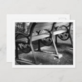 Park Bench met Ginkgo Design: Tokio Briefkaart (Voorkant / Achterkant)