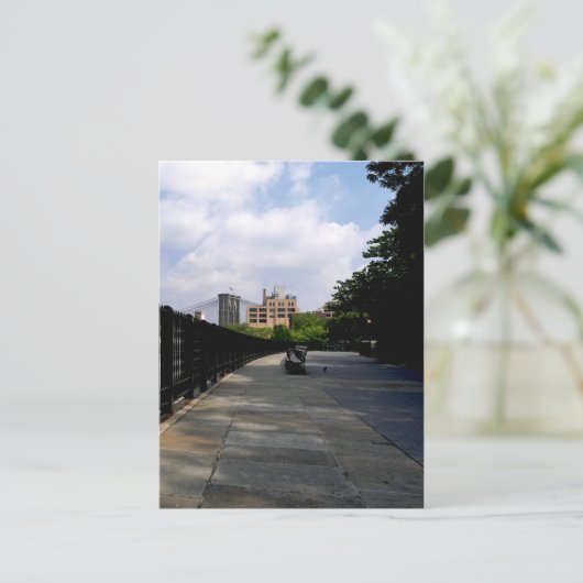 Park Bench Post Card Briefkaart (Staand voorkant)