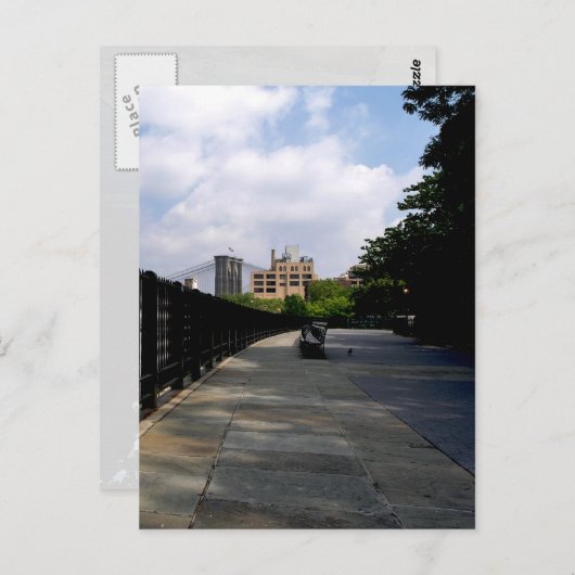 Park Bench Post Card Briefkaart (Voorkant / Achterkant)