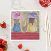 PARK BENCH VRIENDINNEN MONOGRAM PARTY SERVET (Insitu)