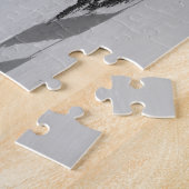 Park Benches onder een mid Winters Scene Family Fu Legpuzzel (Zijkant)