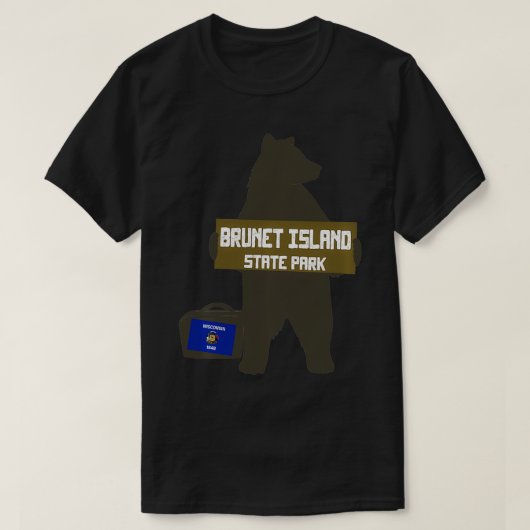 Park Brunet Island Wisconsin Hitchhiking Bea T-shirt (Design voorkant)