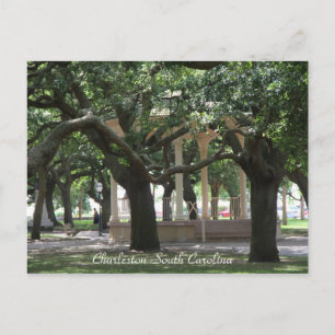 Park, Charleston South Carolina, Gazebo, Post Card Briefkaart