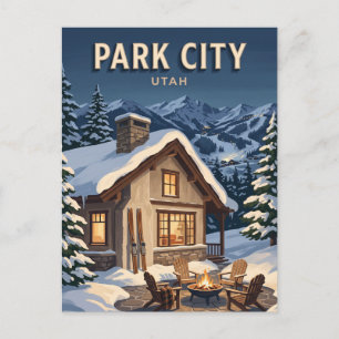Park City Après-Ski Chalet Utah Briefkaart