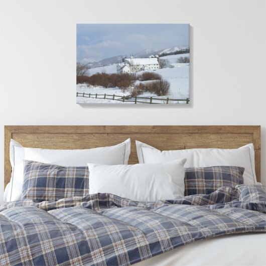 Park City Barn Foto Canvas Afdruk (Insitu (Slaapkamer))