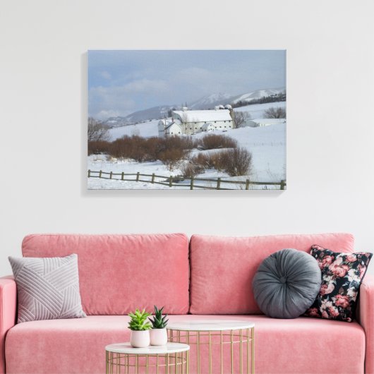 Park City Barn Foto Canvas Afdruk (Insitu (Woonkamer))