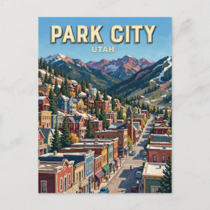 Park City Historisch District Utah Briefkaart