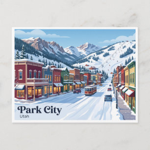 Park City Historische Main Street Utah Briefkaart
