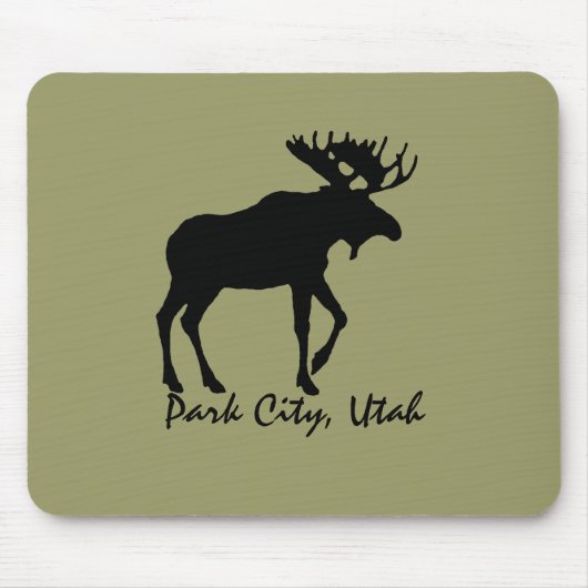 Park City Moose Souvenir Mousepad Muismat (Voorkant)