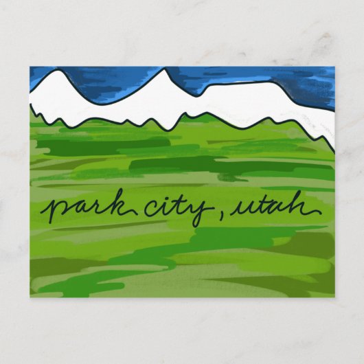 Park City Mountains Briefkaart (Voorkant)