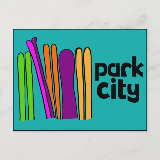 Park City Retro Briefkaart (Voorkant)