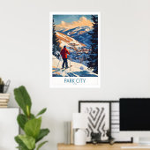 Park City Ski Muurkunst Ski Poster 1 (Thuiskantoor)