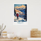 Park City Ski Muurkunst Ski Poster 1 (Keuken)