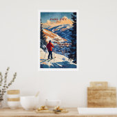 Park City Ski Muurkunst Ski Print 1 (Keuken)