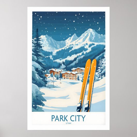 Park City Ski Poster 1 (Voorkant)