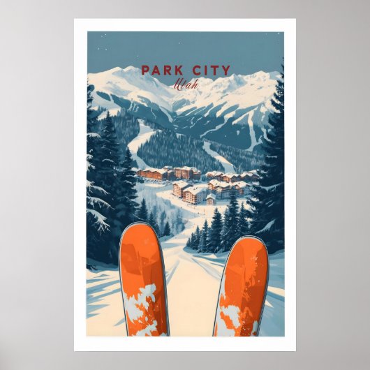 Park City Ski Print 1 (Voorkant)