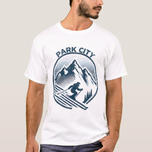 Park City Ski Resort Winterskiën Utah T-shirt