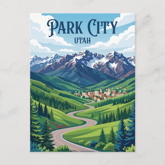 Park City USA Briefkaart (Voorkant)