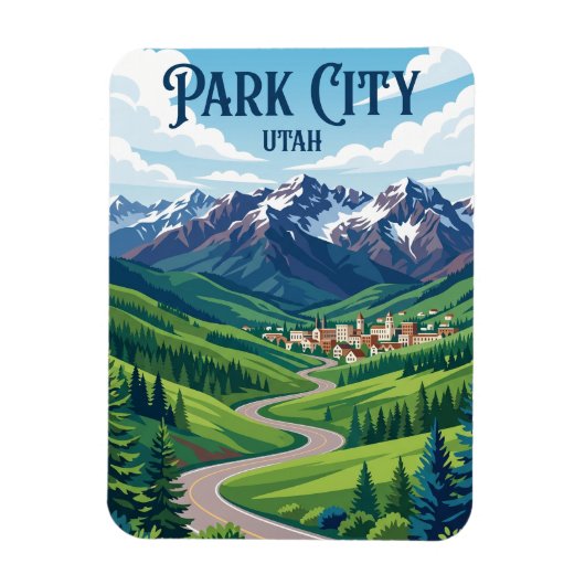 Park City USA Magneet (Verticaal)