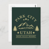 Park City Utah Briefkaart (Voorkant / Achterkant)