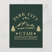 Park City Utah Briefkaart (Voorkant)