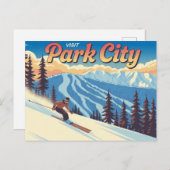 Park City Utah Briefkaart (Voorkant / Achterkant)