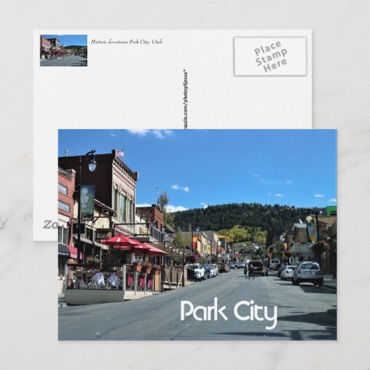 Park City, Utah Briefkaart (Voorkant / Achterkant)
