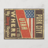 Park City Utah Briefkaart (Voorkant)