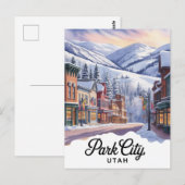 Park City Utah Briefkaart (Voorkant / Achterkant)