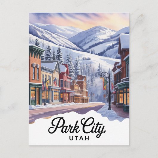Park City Utah Briefkaart (Voorkant)