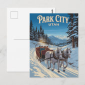 Park City Utah Briefkaart (Voorkant / Achterkant)