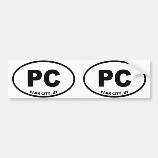 Park City Utah Bumpersticker (Voorkant)