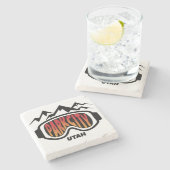 Park City Utah Collectible Marble Onderzetter (Zijkant)