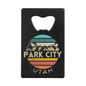 Park City Utah Creditkaart Flessenopener (Voorkant)