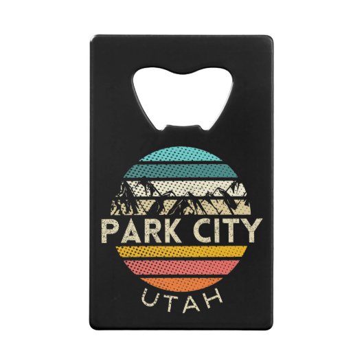 Park City Utah Creditkaart Flessenopener (Voorkant)