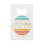 Park City Utah Creditkaart Flessenopener (Achterkant)