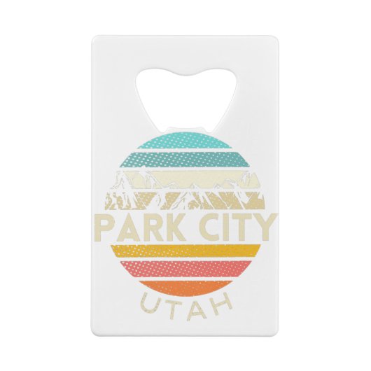 Park City Utah Creditkaart Flessenopener (Achterkant)