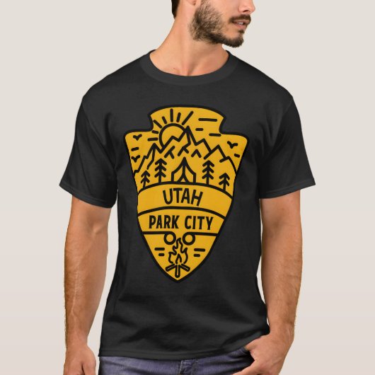 Park City Utah � de geest van avontuur T-shirt (Voorkant)